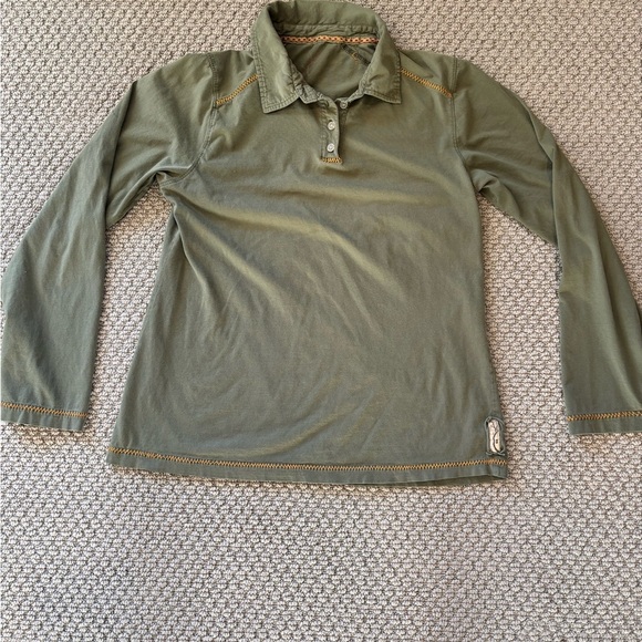 Olive Green Women's Top - Picture 6 of 7